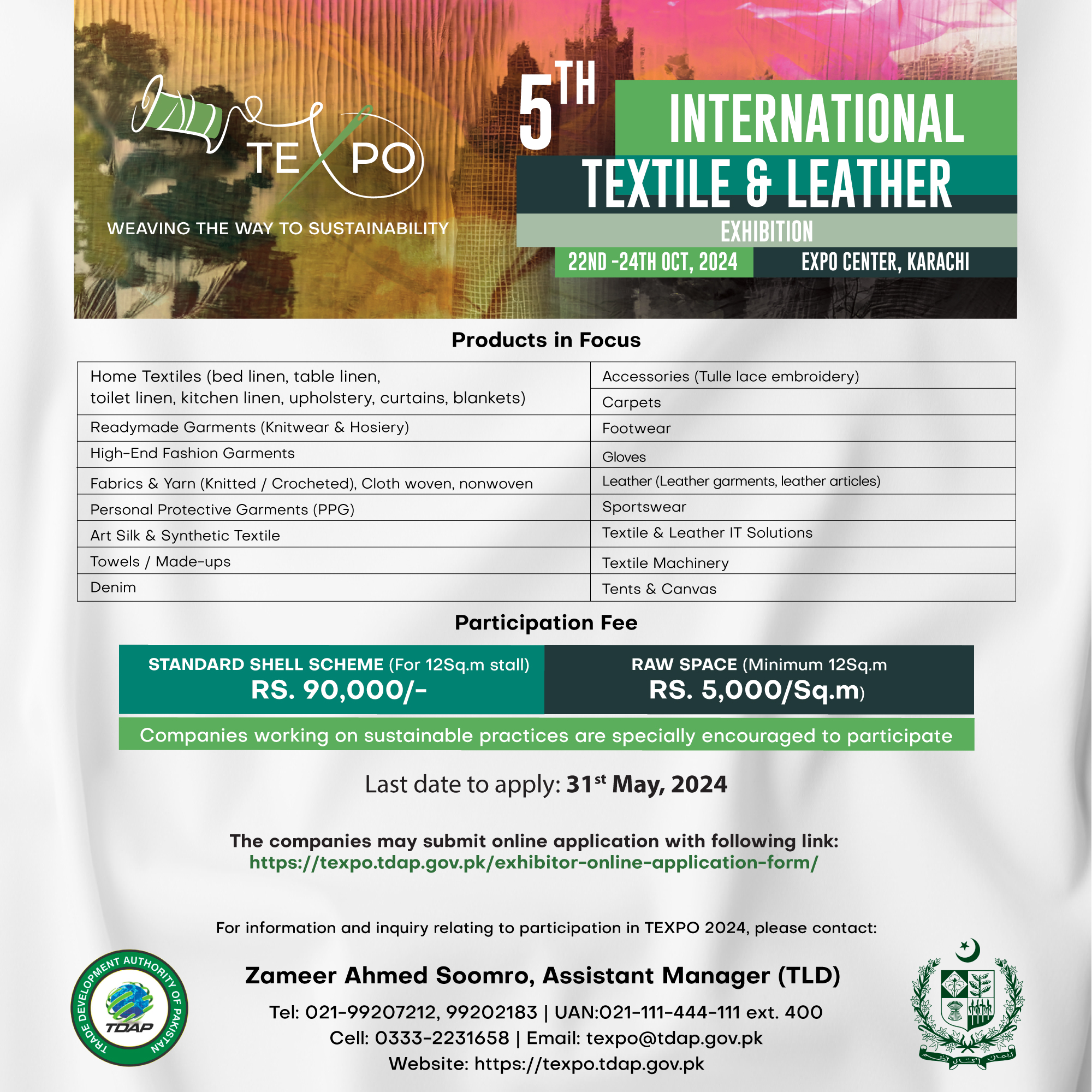 Advertisement TEXPO 2024 International Textile Exhibitions